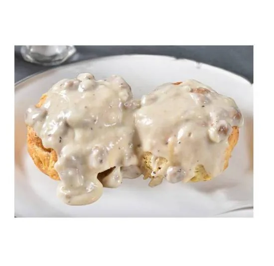 Biscuits and sausage gravy, half order